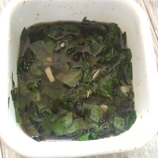 なにかと便利な大葉胡麻油醤油漬け